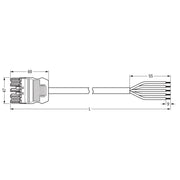 WAGO - Konfektionierte Leitung für steckbare Gebäudeinstallation konfekt. Anschlussleitung 771-9995/106-107 Eca,Buchse