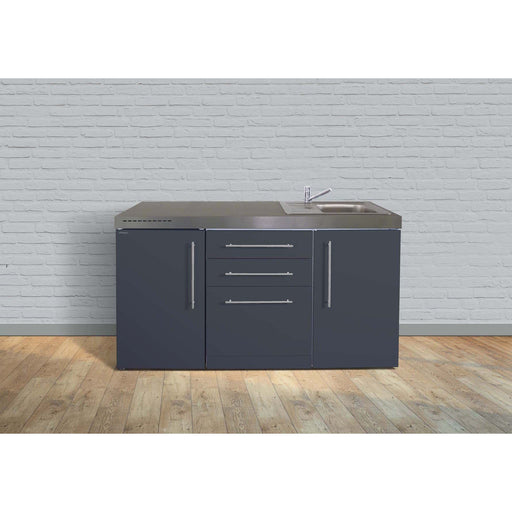 Stengel - Mini-Küche Miniküche Premiumline MPGSSG160GSGKFliBre Schiefergrau