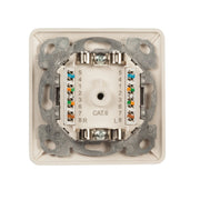 EFB-Elektronik - Kommunikationsanschlussdose Kupfer Datendose ET-25211.1V1 2-Port UP Cat6 ob/un