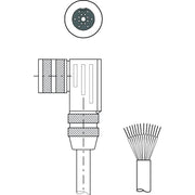 Leuze - Konfektioniertes Sensor-Aktor-Kabel Anschlussleitung KB-014S- 10000-14