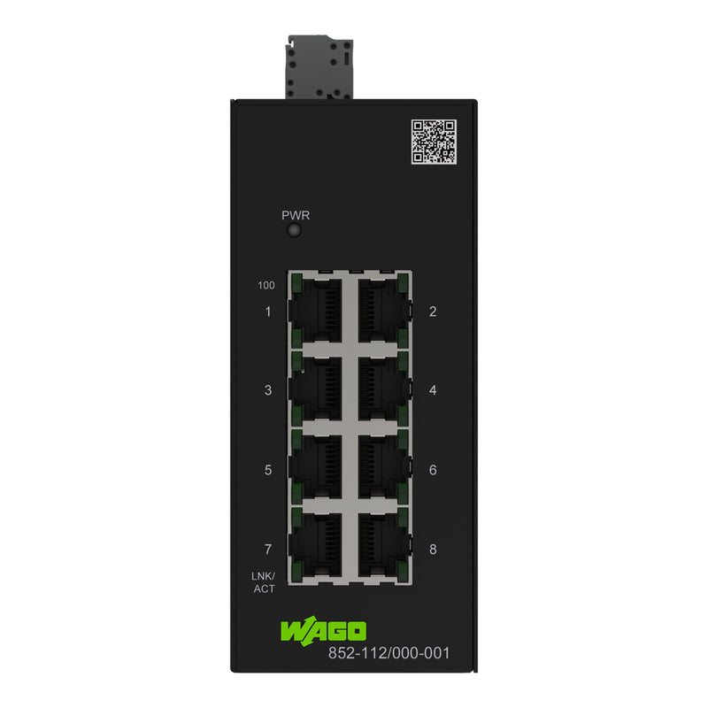 WAGO - Netzwerk Switch Industrial-ECO-Switch 852-112/000-001 8 Ports 100Base-TX − 1 Stück