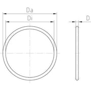 Jacob - Gummi O-Ring Dichtung O-Ring 313 G/1.5 − 100 Stück