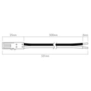 Nobile - Elektrisches Zubehör/Ersatzteile für Leuchten Anschlussleitung 0,5m 8099600004