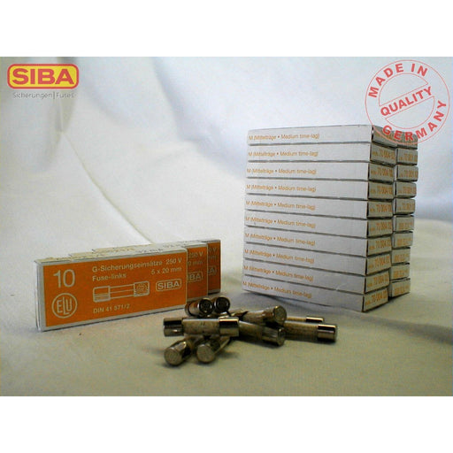 Siba - Zylindrische Sicherung G-Sicherung M 4A 172100 5x20 ungenormt − 100 Stück by Siba

