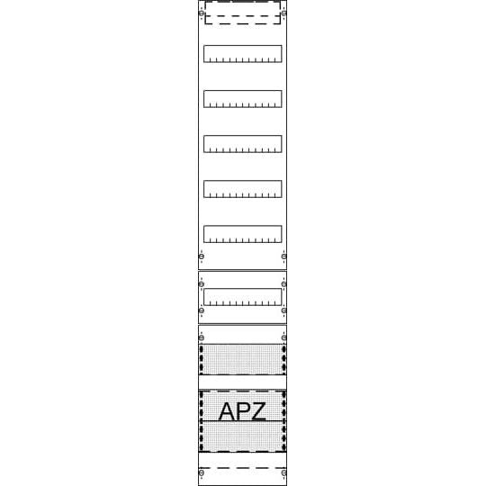 Striebel&John - Verteilerfeld für Installationsverteiler Verteilerfeld FV19A3 mit APZ 9RE
