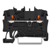 WAGO - Durchgangs-Reihenklemme 2-Leiter-Durchgangsklemme 2201-1205 1,5 mm²,schwarz − 100 Stück