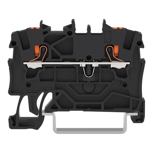 WAGO - Durchgangs-Reihenklemme 2-Leiter-Durchgangsklemme 2201-1205 1,5 mm²,schwarz − 100 Stück
