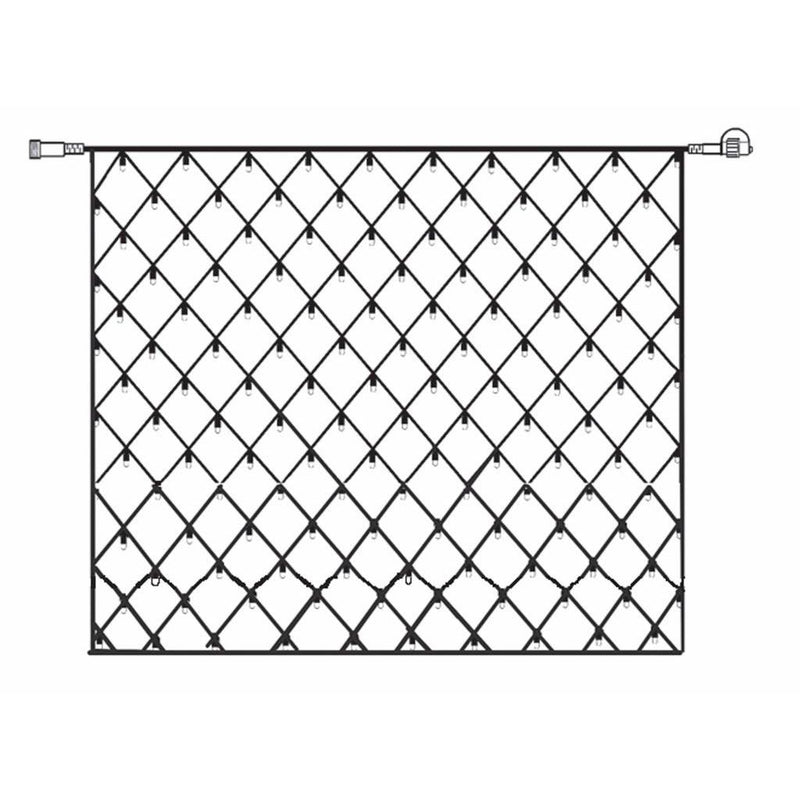 Scharnberger+Hasenbein - Festbeleuchtung LED-Lichternetz 3x3m 58591 230V 16W Outdoor