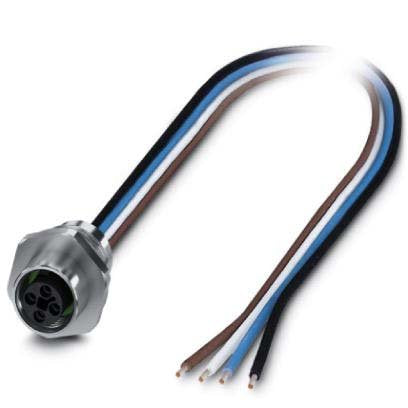 Phoenix Contact - Rundsteckverbinder, feldkonfektionierbar (Industriesteckverbinder) Einbausteckverbinder SACC-E-M12FS#1411606