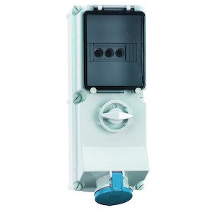 Bals Elektrotech - CEE-Steckdose abschaltbar, abgesichert (IEC 60309) Wandsteckdose abschaltbar 17027 abgesichert 16A 4p