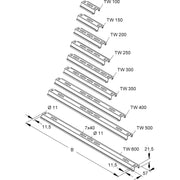 Niedax - Wand- und Deckenbügel für Kabeltragsystem Tragwinkel TW 500 F − 10 Stück
