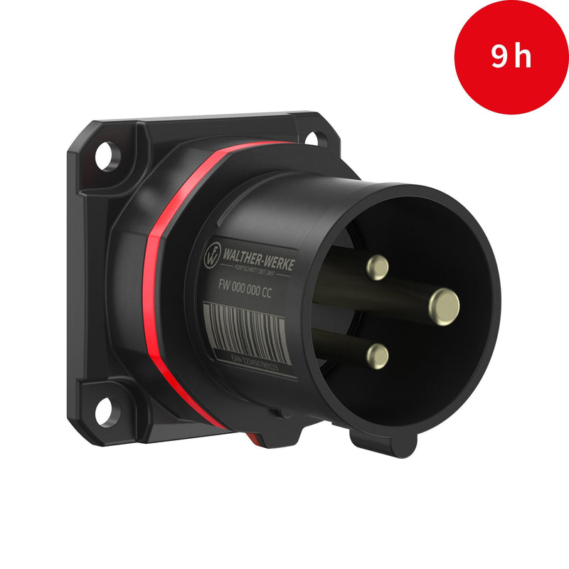 Walther Werke - CEE-Gerätestecker (IEC 60309) CEE NEO Anbaugerätestecker FW612309CC gerade 16A 3P 9h