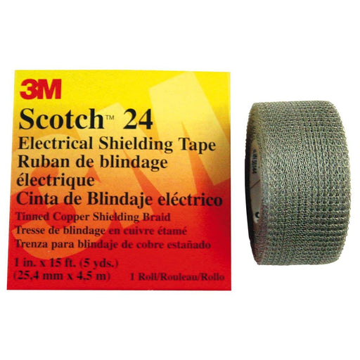 3M - Klebeband Metalldrahtgewebeschlauch Scotch 24 25x30 25 mm x 30 m − 10 Stück