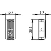 Telegärtner - Zubehör/Ersatzteile für LWL-Technik Verbindungsklammer 100018092 f. SC-Stecker, gn