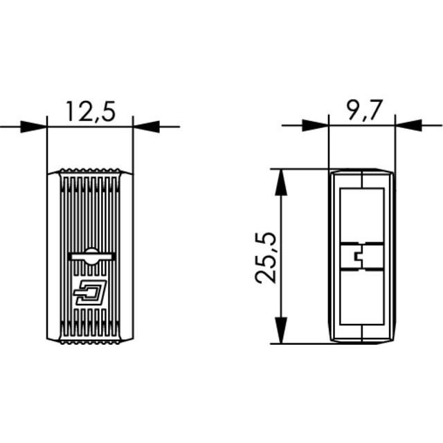 Telegärtner - Zubehör/Ersatzteile für LWL-Technik Verbindungsklammer 100018092 f. SC-Stecker, gn