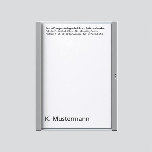 Siedle&Söhne - Zubehör/Ersatzteile für Türkommunikation Namensschild titan-met kpl 200029036-00 f.TM 611-1 TM