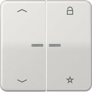Jung - Bedienelement intelligent eNet Funk-Steuertaste FM CD 1701 P LG 2fach, Sym. Pfeil