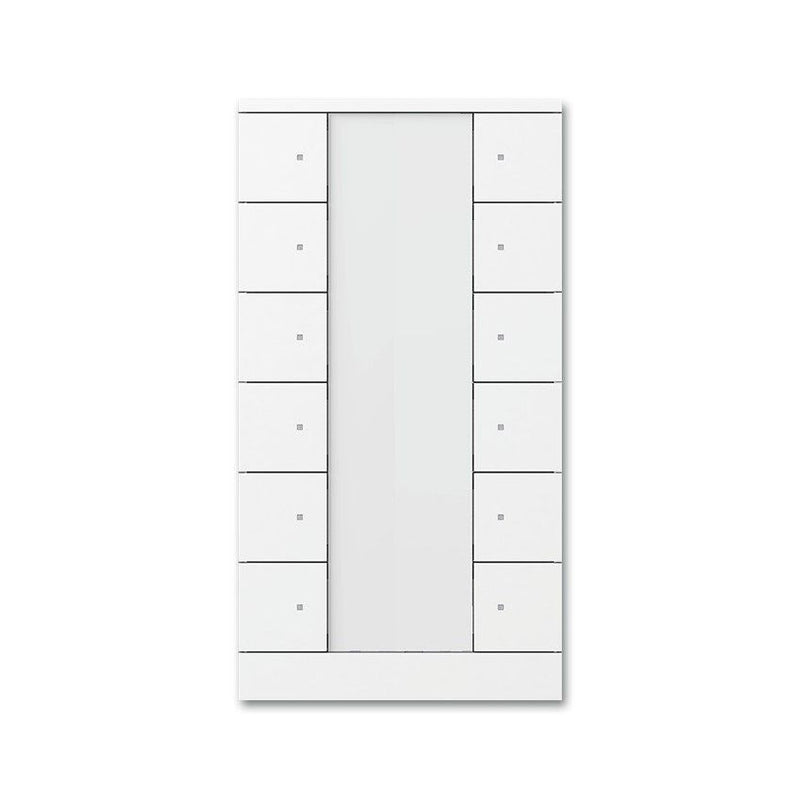 ABB Stotz S&J - Bussystem-Tastsensor Bedienelement 12-fach SB/U12.0.1-84 studioweiß