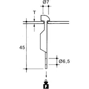 Niedax - Befestigungsklammer EKLIPS-Pro.Deckenbf. NH-083 − 100 Stück