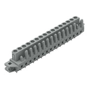 WAGO - Leiterplattensteckverbinder THT-Federleiste gerade 232-146/031-000 Rastermaß 5mm,grau − 10 Stück