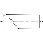 HellermannTyton - Aufteilkappe Warmschrumpfformteil 1155-4-HW21 PO-X BK Stecker rechtwinklig