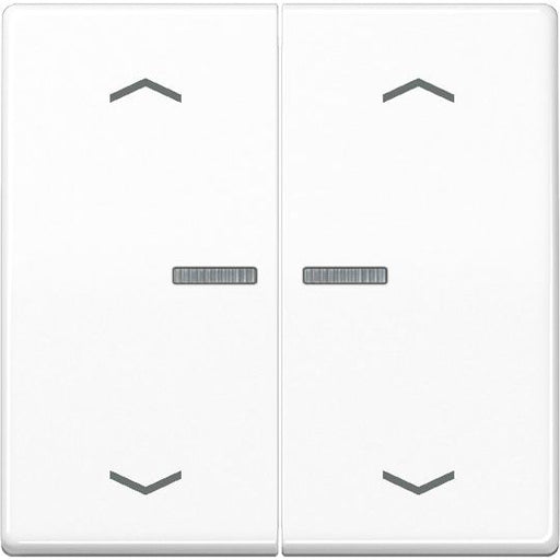 Jung - Abdeckung/Bedienelement für Installationsschalterprogramme Wippe Symbole/Lichtl.aws AS 591-5 KO5MP WW für Taster