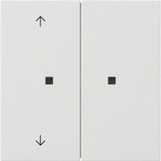 Gira - Bussystem-Tastwippe KNX RF Bedienaufsatz 2-f. 5108112 Reinweiß