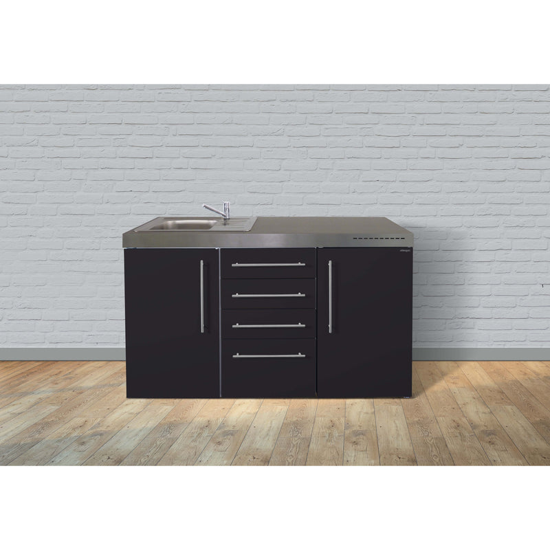 Stengel - Mini-Küche Miniküche Premiumline MPMSM150MWBli Schwarz matt