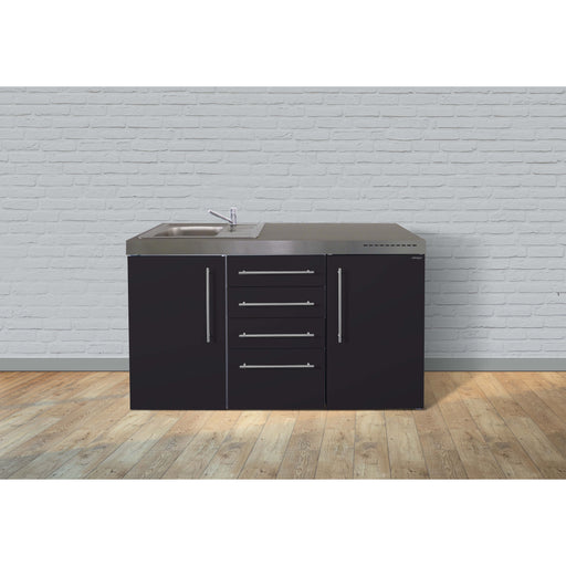 Stengel - Mini-Küche Miniküche Premiumline MPMSM150MWBli Schwarz matt