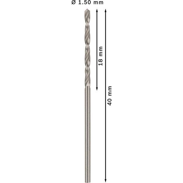 Bosch - Bohrer PRO Metal HSS-G 2608595050 Spiralbohrer 1,5 x