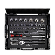 Wiha - Schraubenschlüsselset Steckschlüssel- und Bit 33397 Set 1/4" und 1/2"