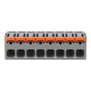 WAGO - Kabelsteckverbinder für Leiterplattensteckverbinder 1-Leiter-Federleiste,Hebel 2231-1108/327-000 PushinCAGECLAMP,grau − 50 Stück