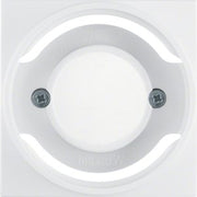 Berker - Abdeckung/Bedienelement für Installationsschalterprogramme Zentralstück polarws/gl 11988989 für Lichtsignal