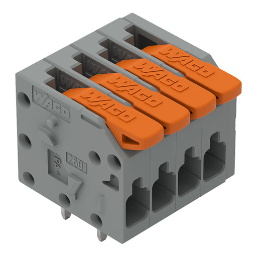 WAGO - Leiterplattenklemme 2601-1104 1,5mm²,gr − 120 Stück