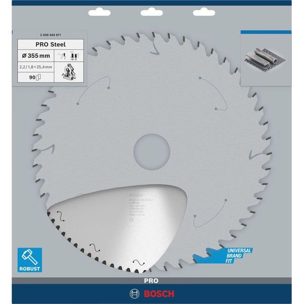 Bosch - Kreissägeblatt PRO Steel Kreissägeblatt 2608844871 für Kreissägen