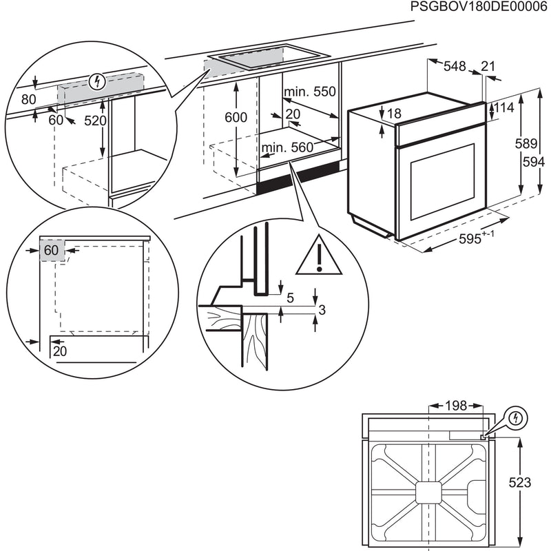 Electrolux AEG MDA - Herd EB-Herdset Pyrolyse KOMBI3026P OU5PE40SM+TA64RAS6XB