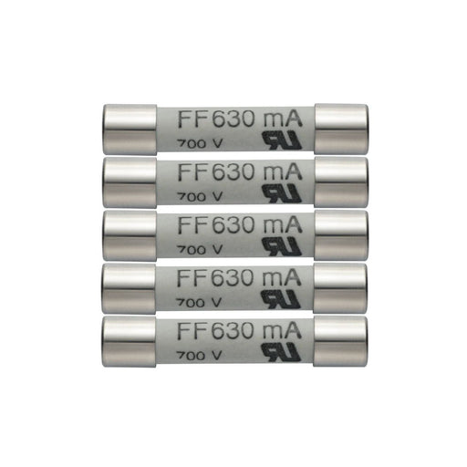 Testo - Zylindrische Sicherung Ersatz-Sicherungen 0590 0007 (VE5) 630 mA/600 V − 1 Packung