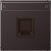 Jung - Einsatz/Abdeckung für Kommunikationstechnik Abdeckung 1-fach AL 1969-1 NA WE D f.MJ NA WE AMP, Rad