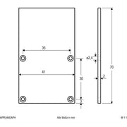 EVN Lichttechnik - Mechanisches Zubehör/Ersatzteile für Leuchten Endabschlussplatte APRU46EAPH