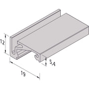 Hera - Mechanisches Zubehör/Ersatzteile für Leuchten LED-Aufbauprofil 1m 61500035113 schwarz