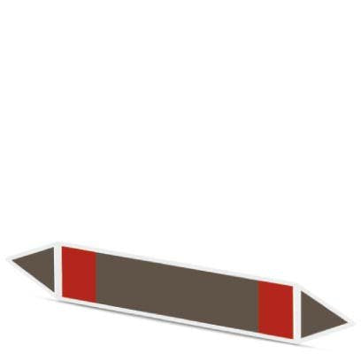 Phoenix Contact - Warn-/Hinweisschild Rohrleitungsmarkierer PML-T108 (26X280)R braun/rot, 26x280mm