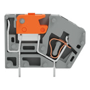 WAGO - Leiterplattenklemme Anreihbare Leiterplattenk. 742-101 2,5 mm²,grau − 96 Stück