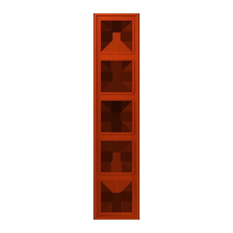 Jung - Abdeckrahmen Rahmen 5-fach LC 985 244 rouge vermillon 59