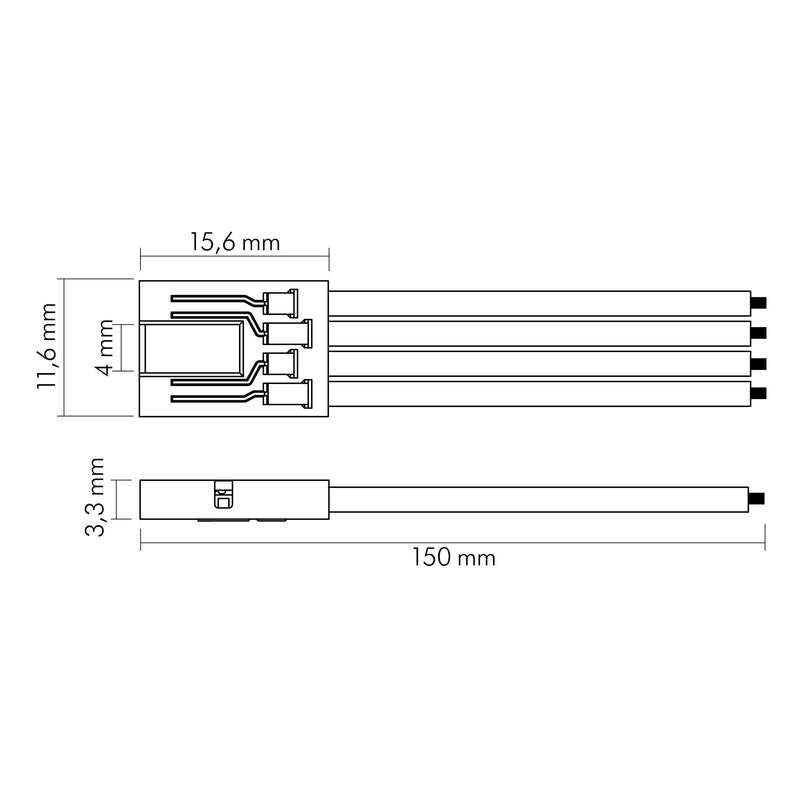 Nobile - Zubehör/Ersatzteile für Lichtschlauch/-band Anschlußkabel 5er Set 5011520045