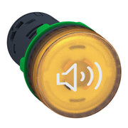 Schneider Electric - Akustikmelder Harmony Buzzer beleuchtbar XB5KS2B8 gelb D22mm 24V ACDC