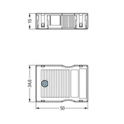 WAGO - Zubehör/Ersatzteile für steckbare Gebäudeinstallation Zugentlastungsgehäuse 770-503/325-000 − 50 Stück