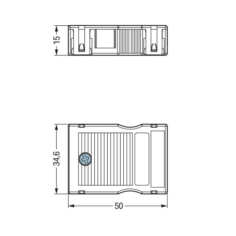 WAGO - Zubehör/Ersatzteile für steckbare Gebäudeinstallation Zugentlastungsgehäuse 770-503/325-000 − 50 Stück