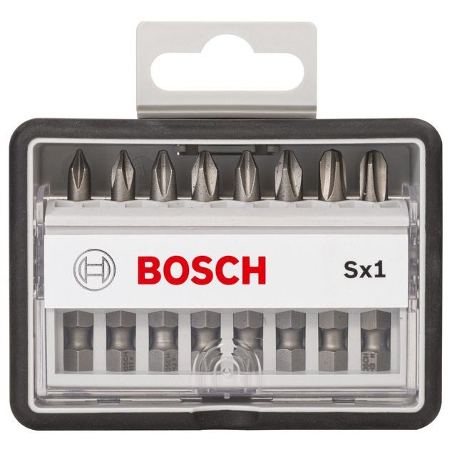 Bosch - Bit-Set 8-tlg. Schrauberbit-Set, 2607002556 Robust Line Sx PH