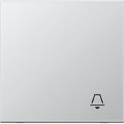 Jung - Abdeckung/Bedienelement für Installationsschalterprogramme Wippe Symbol KLINGEL alu AL 2990 K für Taster
