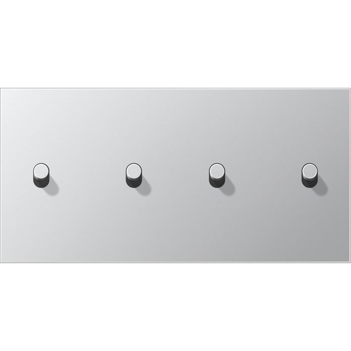 Jung - Abdeckung/Bedienelement für Installationsschalterprogramme Abdeckung mit Kipphebel AL 12-250 R 0 Zylinder, 2fach, alu
